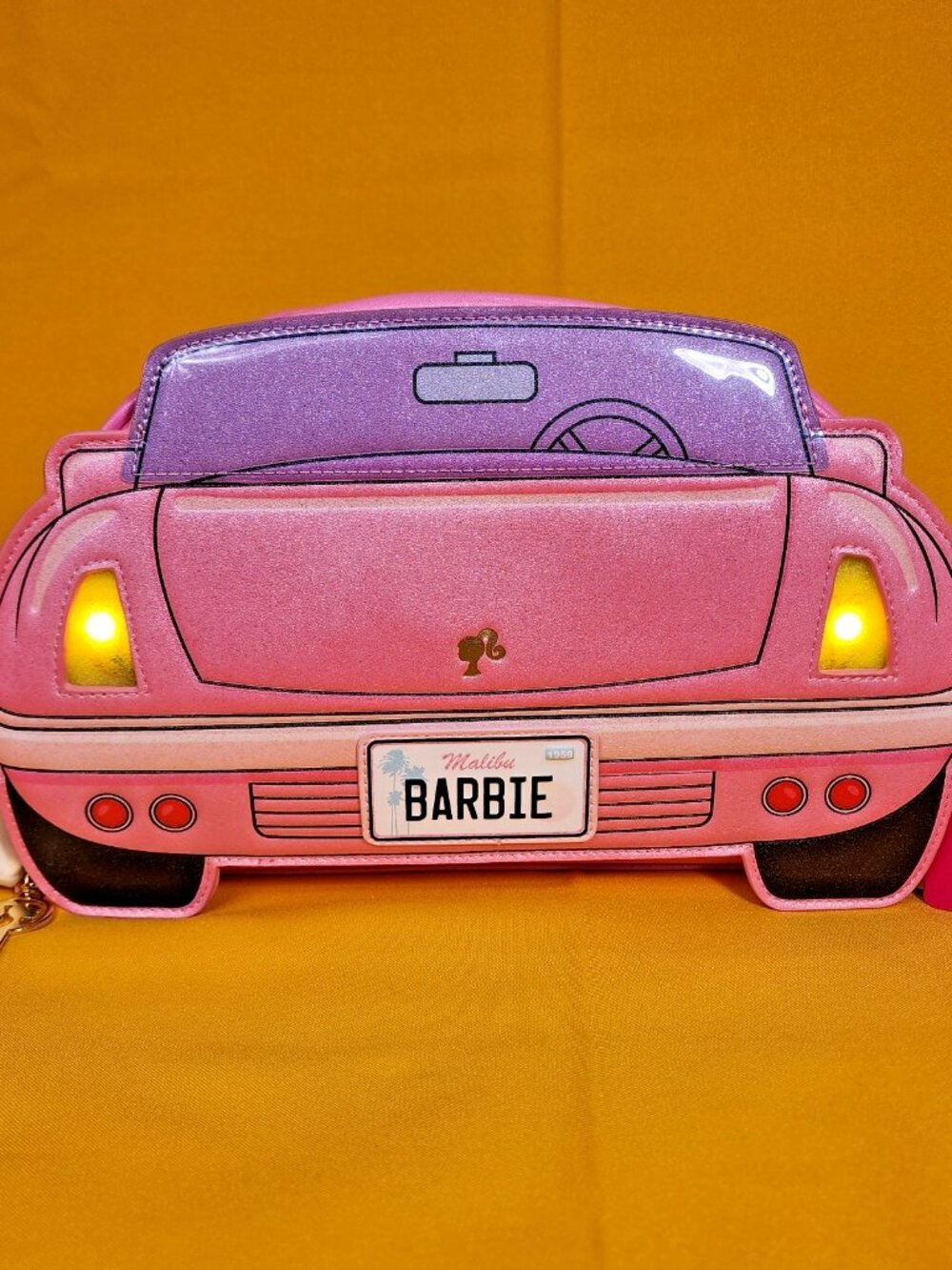 Loungefly Barbie Corvette Light-Up Figural Crossbody Handbag with Coin Purse NEW